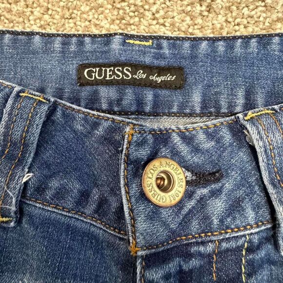 Guess Women's Blue Jeans Size 28 Bootcut - Picture 4 of 8